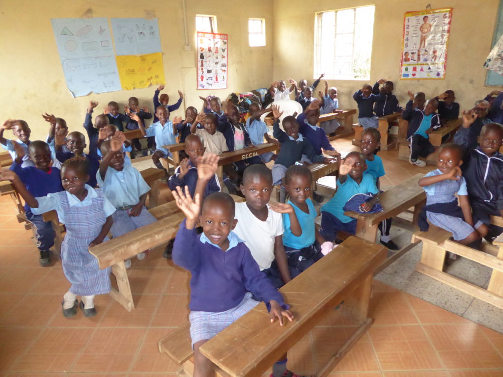 children at school in Kenya
