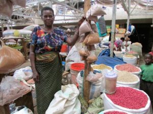 woman at market, Uganda